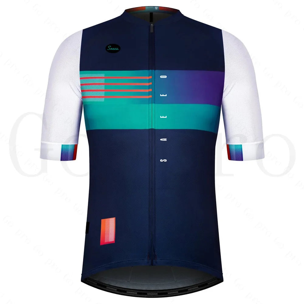 Summer High Quality 2025 New Team Men Cycling Jersey Clothing Black Short Sleeve Breathable Quick Dry Cycle Jersey Clothes Spain