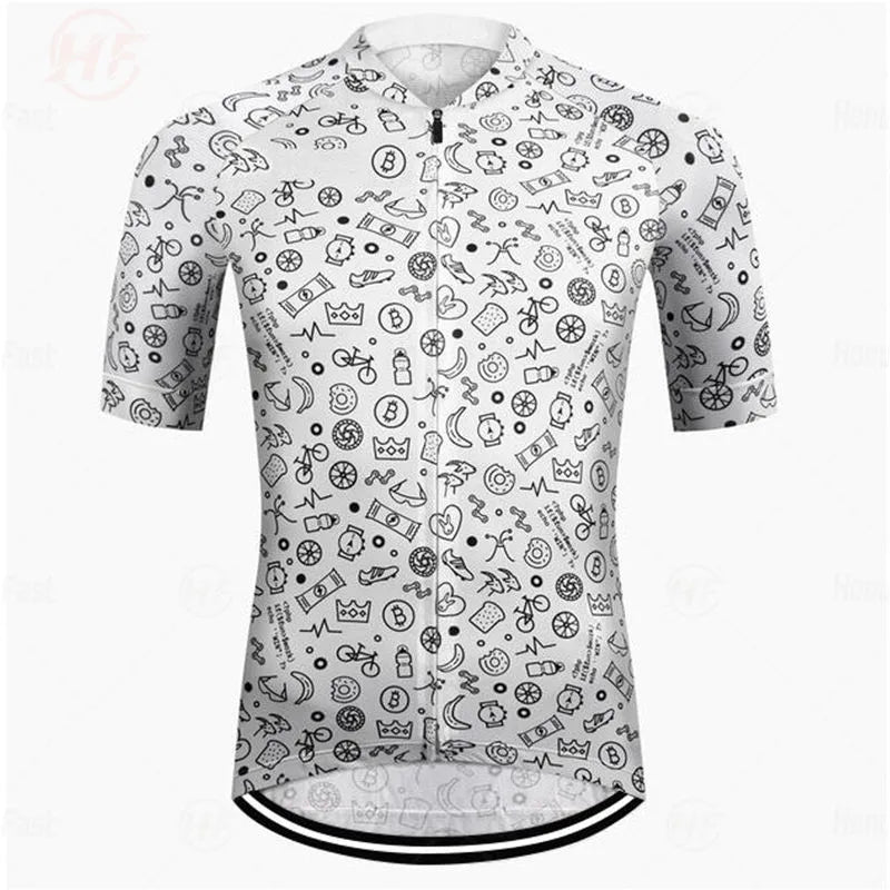 Summer High Quality 2025 New Team Men Cycling Jersey Clothing Black Short Sleeve Breathable Quick Dry Cycle Jersey Clothes Spain