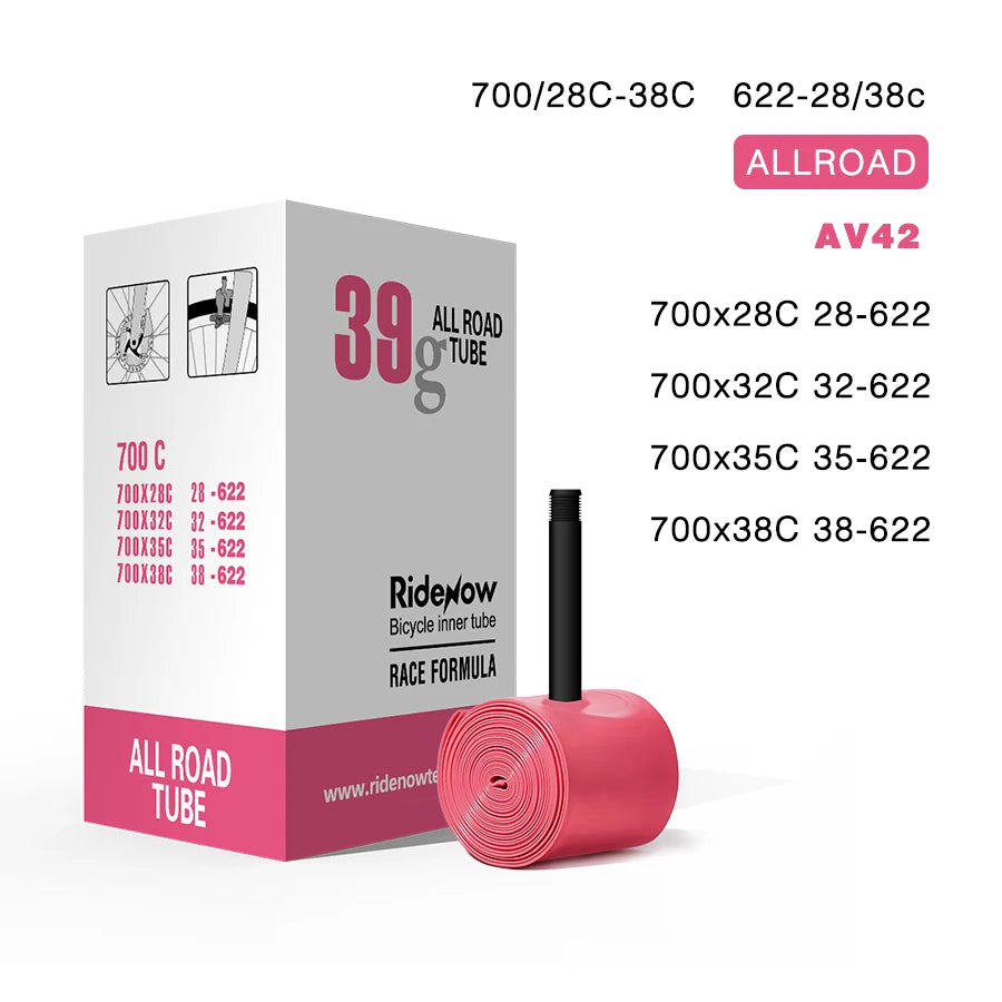 RideNow Ultralight Bike Inner Tube 700 700C 18 25 28 32 Road Bicycle TPU Tire 45/65/85mm Length French Valve 700C TPU Inner Tube